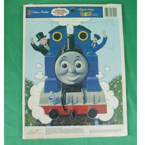Golden Books Other - Vintage 1998 Thomas the Tank Engine Golden Books Frame-Tray Puzzle 28900-00